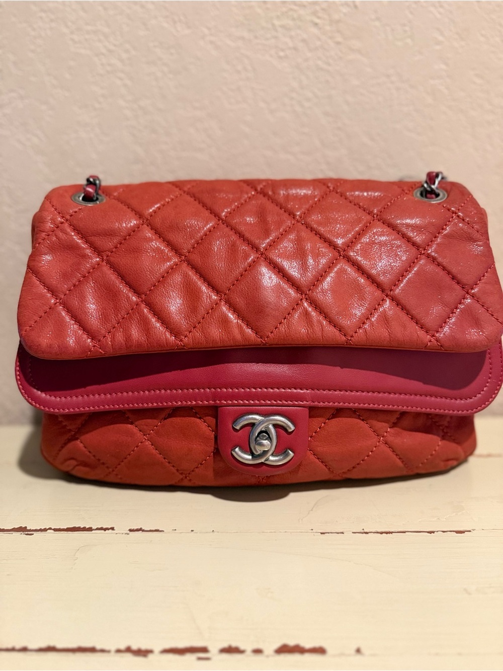 RARE CHANEL "In The Mix" Jumbo Flap Bag – All-Over Quilted Red (15-Series)